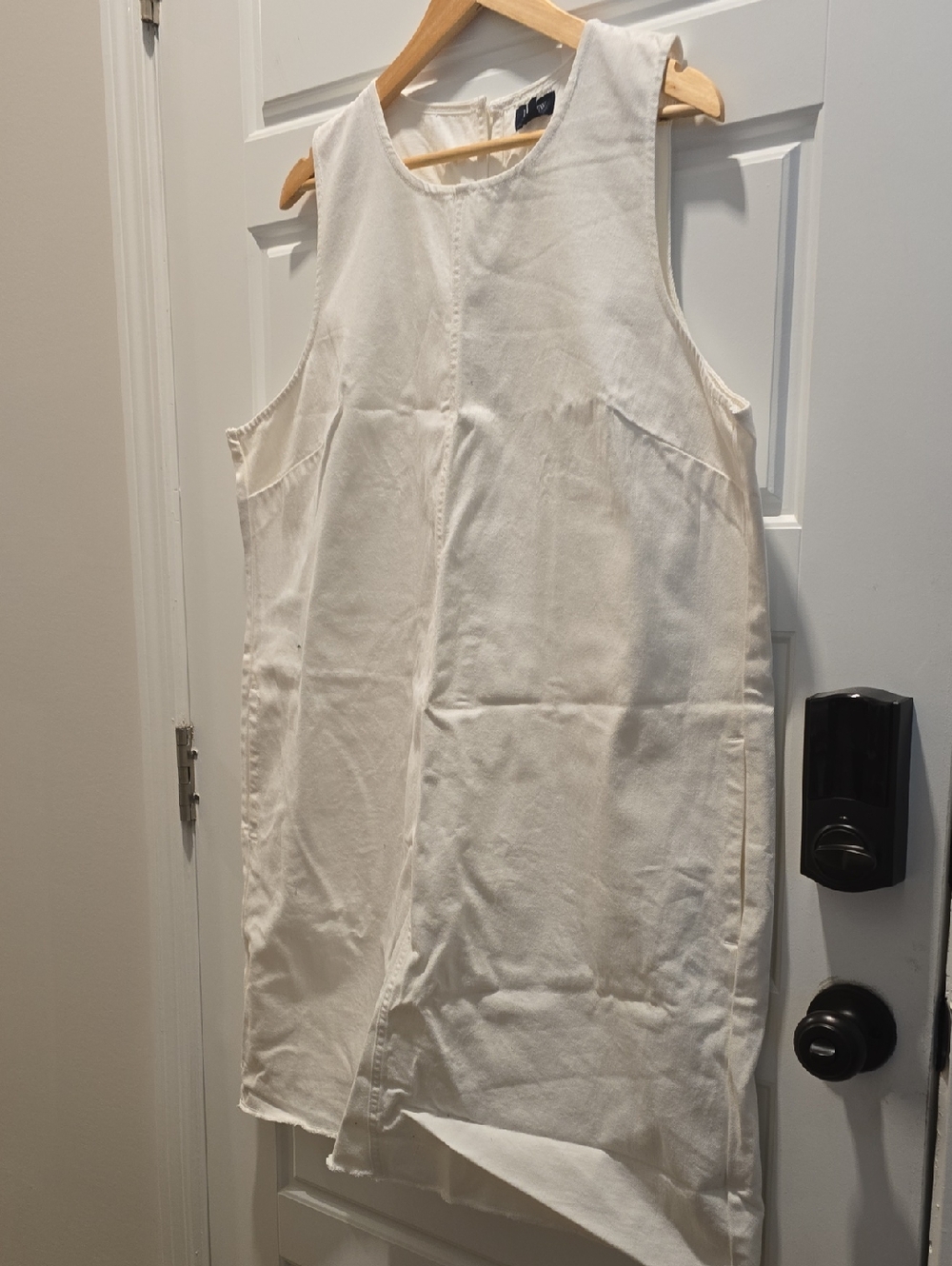 J. Crew White Crewneck Jean Dress